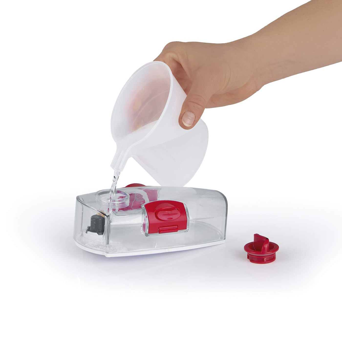 MAXXMEE Dampfreiniger Erwachsene-Unisex Rot, Weiß