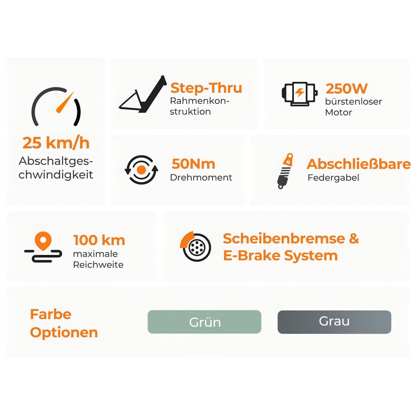 Foride Roamer 1 ST 27,5" E-Bike für Erwachsene, 7 Gang Elektrofahrrad mit Austauschbarem 36V 13Ah Akku, 250W Motor, 25 km/h und 100km Reichweite E-Bike Damen Herren für Städtische Pendler (Grün)