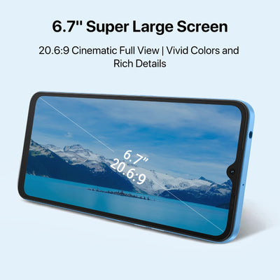 UMIDIGI A13 Pro (128GB) Smartphone Ohne Vertrag, 48MP AI Kamera Handy, 6,7" HD Bildschirm, 4GB RAM, Android 11 Simlockfreie Handys NFC, 5150mAh Akku, Octa-Core, 4G Dual SIM/Fingerabdruck/GPS