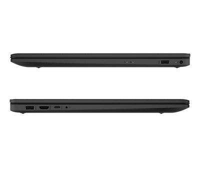 HP Laptop 17,3 Zoll HD+ Display, Intel Celeron N4120, 8GB DDR4 RAM, 256GB SSD, Intel UHD 600 Grafik, Windows 11, QWERTZ Tastatur, Schwarz