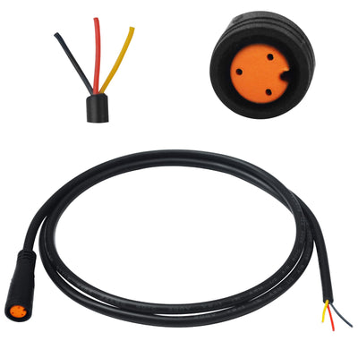 baluoqi Verlängerungskabel 2Pin/3Pin/4Pin/5Pin/6Pin wasserdichter Stecker mit einem einzelnen Stecker DIY Ebike Linie für elektrisches Fahrrad Licht/Ebrake/Anzeige Ebike Teile (3Pin weiblich)