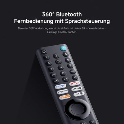 Xiaomi F Pro, 75 Zoll (190 cm), 4K UHD QLED, Smart TV, Fire TV, Triple Tuner DVB-C/S/S2/T/T2, HDR10+, Game Boost mode 120Hz, MEMC, Sprachsteuerung mit Alexa, 2GB+32GB, Kompatibel mit Apple AirPlay