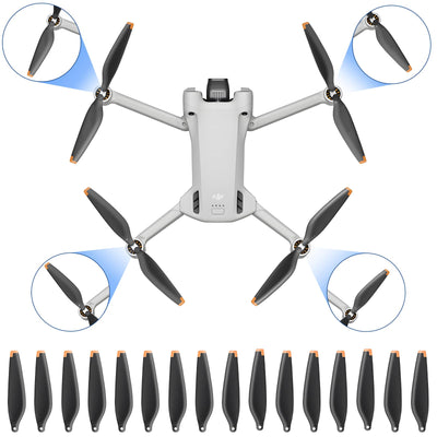 24Pcs Propeller für DJI Mini 4 Pro/Mini 3 Pro Ersatzpropeller Blätter Geräuscharm Flügel 6030F Luftschrauben DJI Mini 3 / 4 Pro Drohnenzubehör Exklusive Schrauben & Schraubendreher Orange