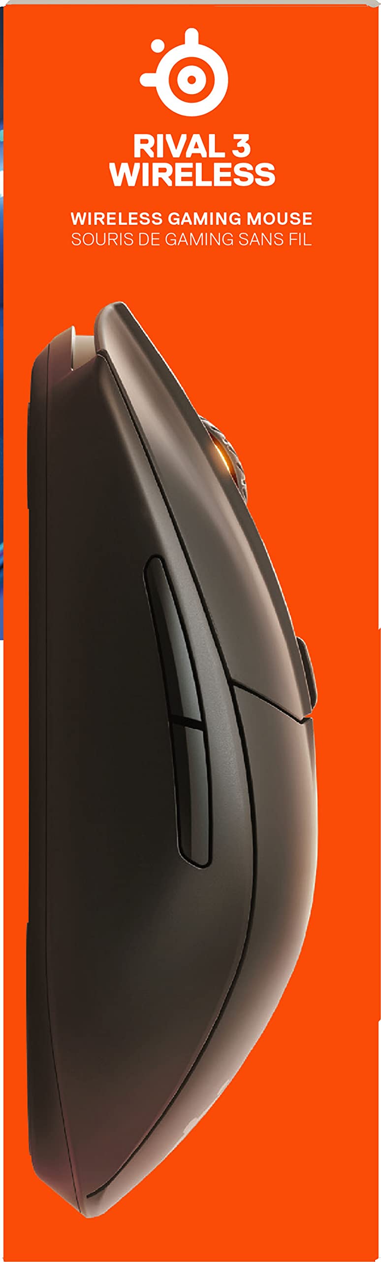 SteelSeries Rival 3 Wireless - Wireless Gaming-Maus - Über 400 Stunden Akkulaufzeit - Dual Wireless 2.4 GHz und Bluetooth 5.0 - 60 Millionen Klicks, Schwarz
