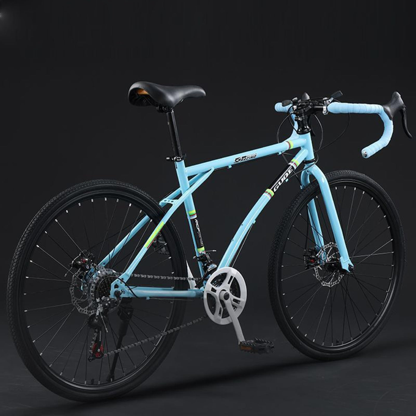 Rennrad Mountainbike 7 Gang 24 Gang Leichtes Studentenpendel Jugendlenkerrennen C,24-Speed