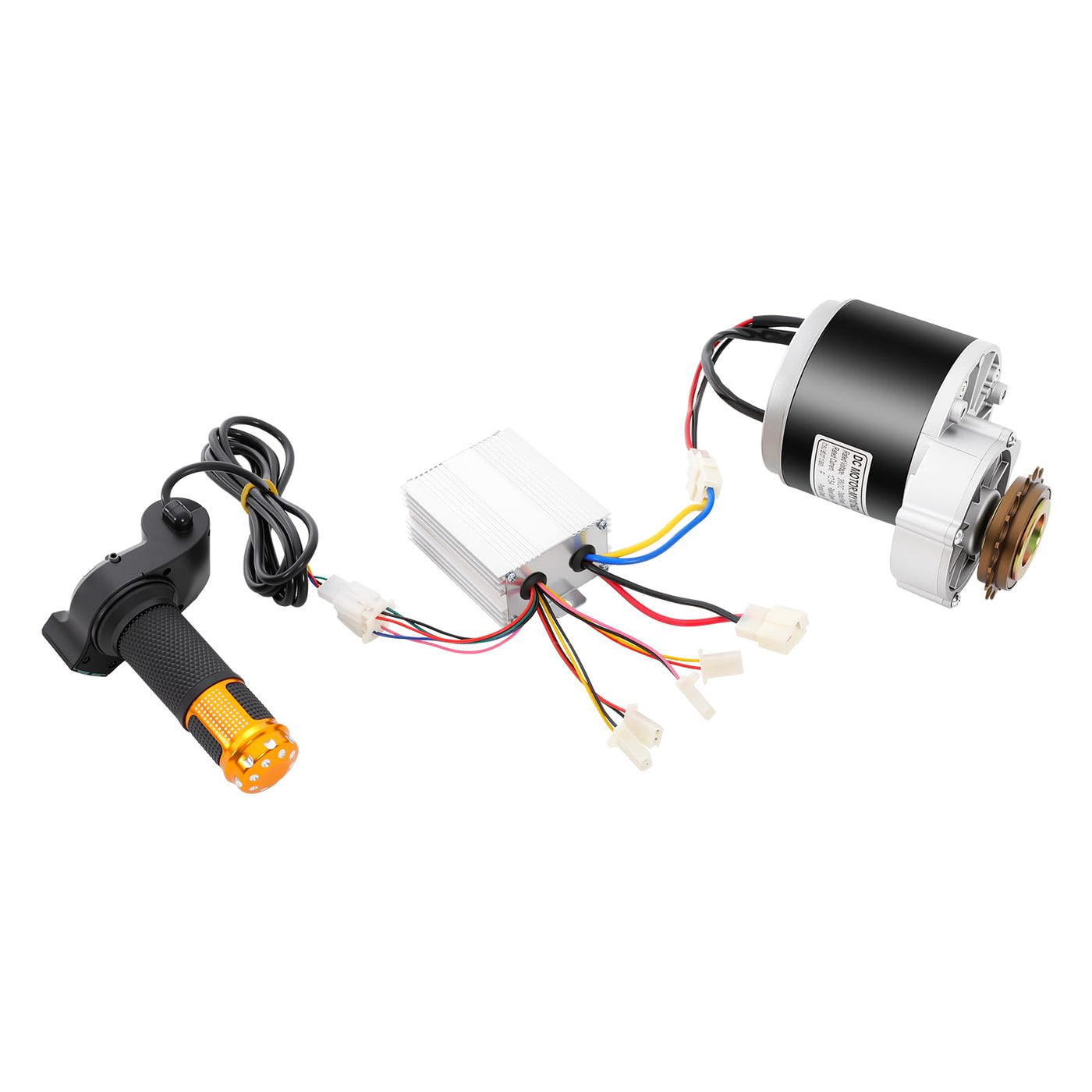 EUAIIPull Elektro Fahrrad Motor Umbausatz 36V 350W Hinterrad Conversion Twist Kit mit Freilauf Brush Motor E-Bike-Umrüstung für Fahrräder Mountainbikes Elektrodreiräder