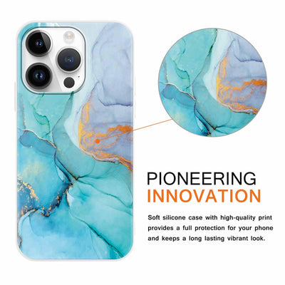 Foonary 2 Stück Handyhülle für Apple iPhone 16 Pro 6,3" Hülle Marmor Muster Design Aesthetic Muster Mädchen Case Cover Weich Silikon TPU Stoßfest Schutzhülle für iPhone 16 Pro,Marble Rosa