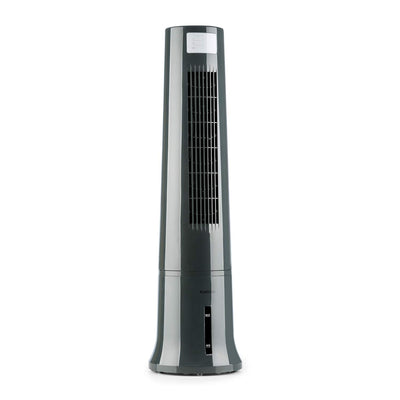 Klarstein Klimaanlage ohne Abluftschlauch, 4-in-1 Air Cooler, Leiser Ventilator, Luftbefeuchter & Nachtmodus, Mobiles Klimagerät mit Wasserkühlung, Luftkühler 40 Watt, Luftstrom 530m³/h, Silbergrau