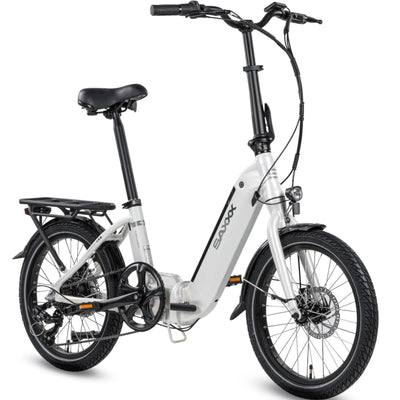 SAXXX E Bike Klapprad 20 Zoll mit 36V 11.4Ah Akku, E Fahrrad Herren mit 7 Gang Kettenschaltung, Elektro Klapprad mit Scheibenbremsen 90KM Lange Range, Elektrofahrrad Pedelec 25 km/h für Herren Damen