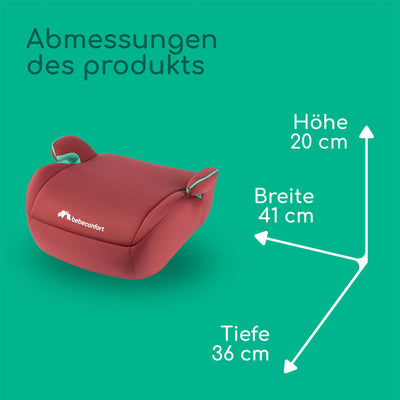 Bebeconfort Manga i-Safe, Reboarder Kindersitz, 6–12 Jahre, 125–150 cm, Folgekindersitz, Kompakt & Leicht (<1 kg), Einfache Gurtmontage, Gepolstert, Soft-Touch-Gewebe, Full Sunset