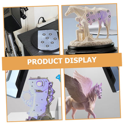 MOLUCKFU 5 Blatt Scanner Reflexfolienaufkleber 3D Scanner Zubehör 3D Scan Marker 3D Scan Referenzpunkte Scan Markierungsaufkleber Scanner Markierungspunkte Für Das Haustier