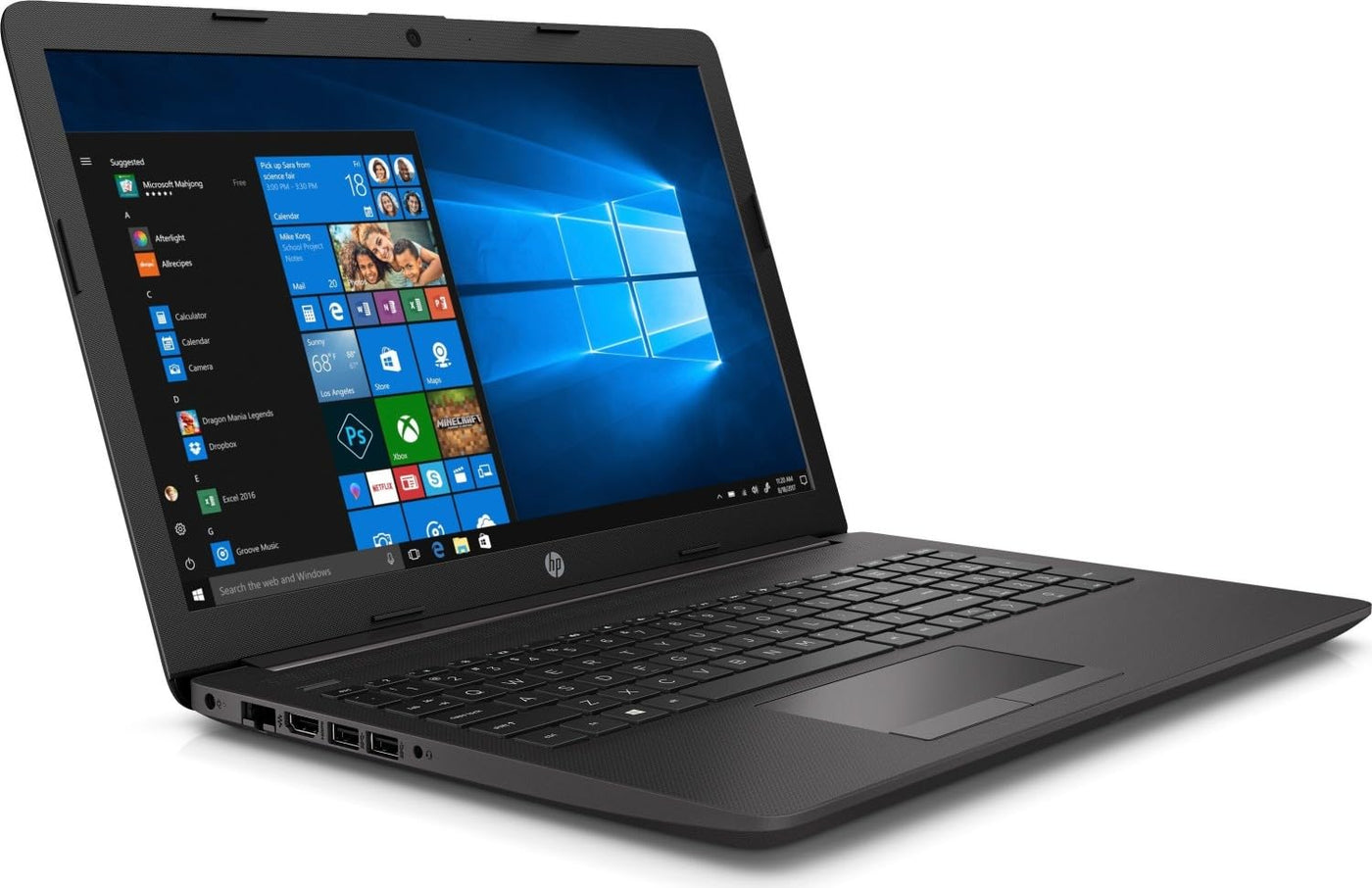 HP (15,6 Zoll FullHD Notebook (AMD Athlon 3050U 2x3.2 GHz, 16GB DDR4, 512 GB SSD, DVD±Brenner, Radeon RX, HDMI, Webcam, Bluetooth, USB 3.0, WLAN, Windows 11 Prof., MS Office 2010 Starter) #8135
