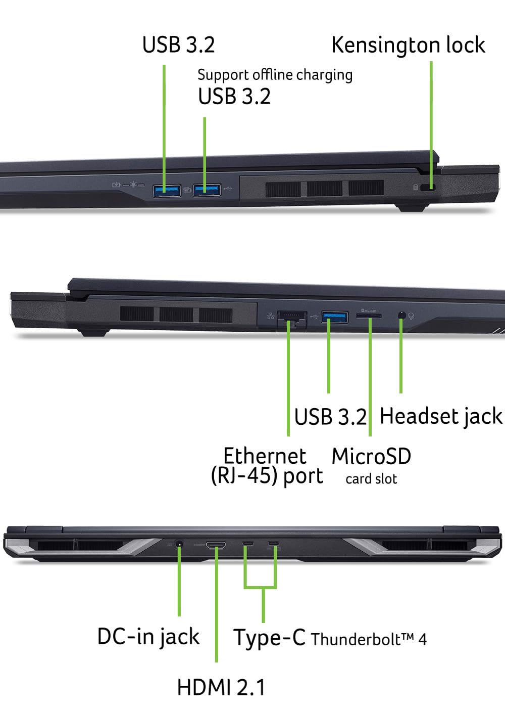Acer Predator Helios Neo 18 AI (PHN18-72-95WL) Gaming Laptop 13 Tops, 18" WQXGA IPS 240Hz Display, Intel Core Ultra 9 275HX, 32 GB RAM, 1 TB SSD, NVIDIA GeForce RTX 5070, Windows 11, QWERTZ Tastatur