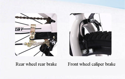 Mountainbike 24 Zoll Singlespeed High Carbon Steel Geeignet für Kinder und Jugendliche Rosa C,22 inches