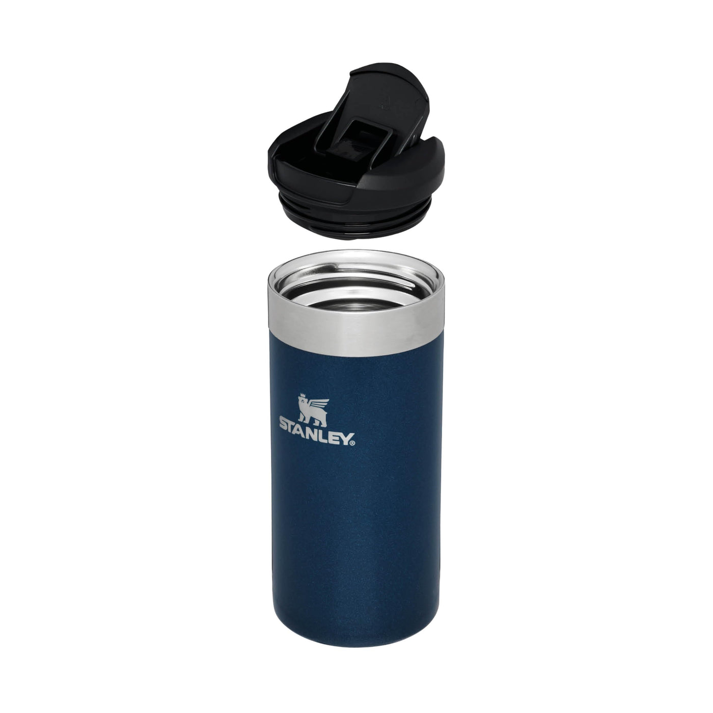 Stanley Aerolight Transit Thermobecher 0.35L - Hält 4 Stunden Heiß - Spülmaschinenfest - Kaffeebecher To Go Auslaufsicher - Kompatibel mit gängigen PKW-Getränkehalterungen - Thermosflasche - Blue