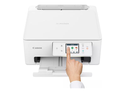 Canon PIXMA TS7650i Multifunktionsdrucker 3in1 (Tintenstrahl,Drucken, Kopieren, Scannen, A4, 6,7 cm Touch LCD, WLAN, Duplexdruck, 2 Papierzuführungen, kompatibel mit Pixma Print Plan ABO) Weiß