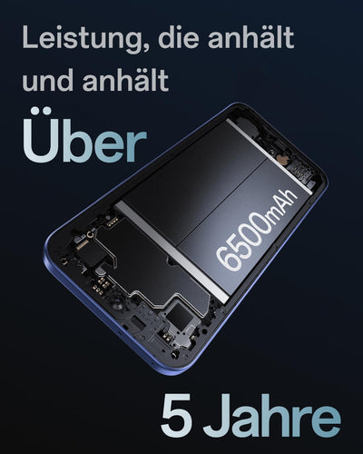 OPPO A6 Pro 5G 8+256GB, KI-Android-Smartphone (freigeschaltet), 6,57-Zoll 120Hz AMOLED-Display, 50+16-MP-KI-Kamera, 6500-mAh-Akku, IP69, Stellar Black (inkl. 80-W-SUPERVOOC-Ladegerät & Kopfhörer)