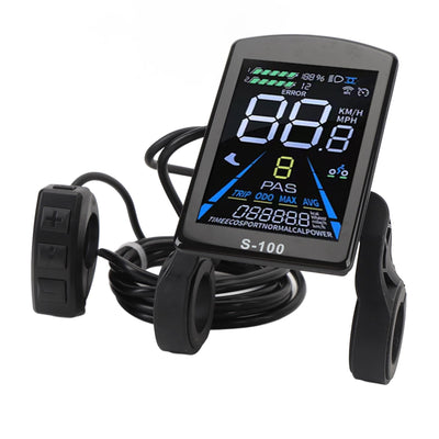 MechKit Elektrofahrrad Brushless Motor Controller Kit, 36V 48V 500W 750W 26A 3 Mode Sinuswelle Controller mit LCD Display Panel für E-Bike