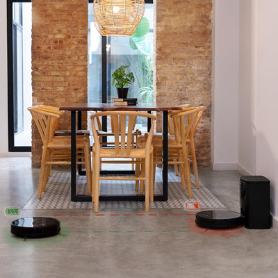 Cecotec Staubsaugerroboter mit Selbstentleerungsbasis Conga 2499 Ultra Home Advanced, Gyroskop-Technologie, 2100Pa, App, Multifunktionsbürste, 2 Seitenbürsten, Mop, automatische Beutelerkennung 3L