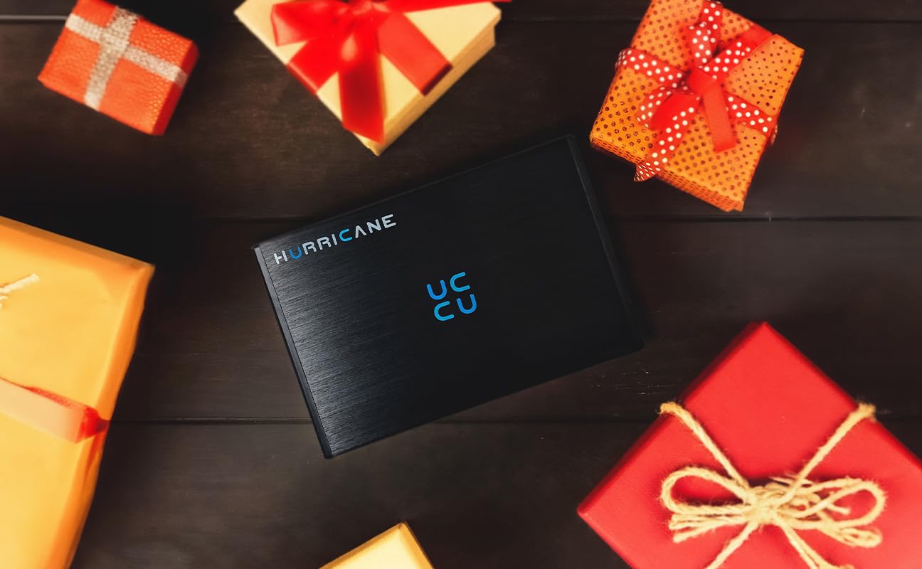 HURRICANE Externe Harde Schijf 2 TB – 3,5 Inch Met USB-C, Aluminium Behuizing, Geschikt Voor PC, Mac, PS4, PS5 En Xbox