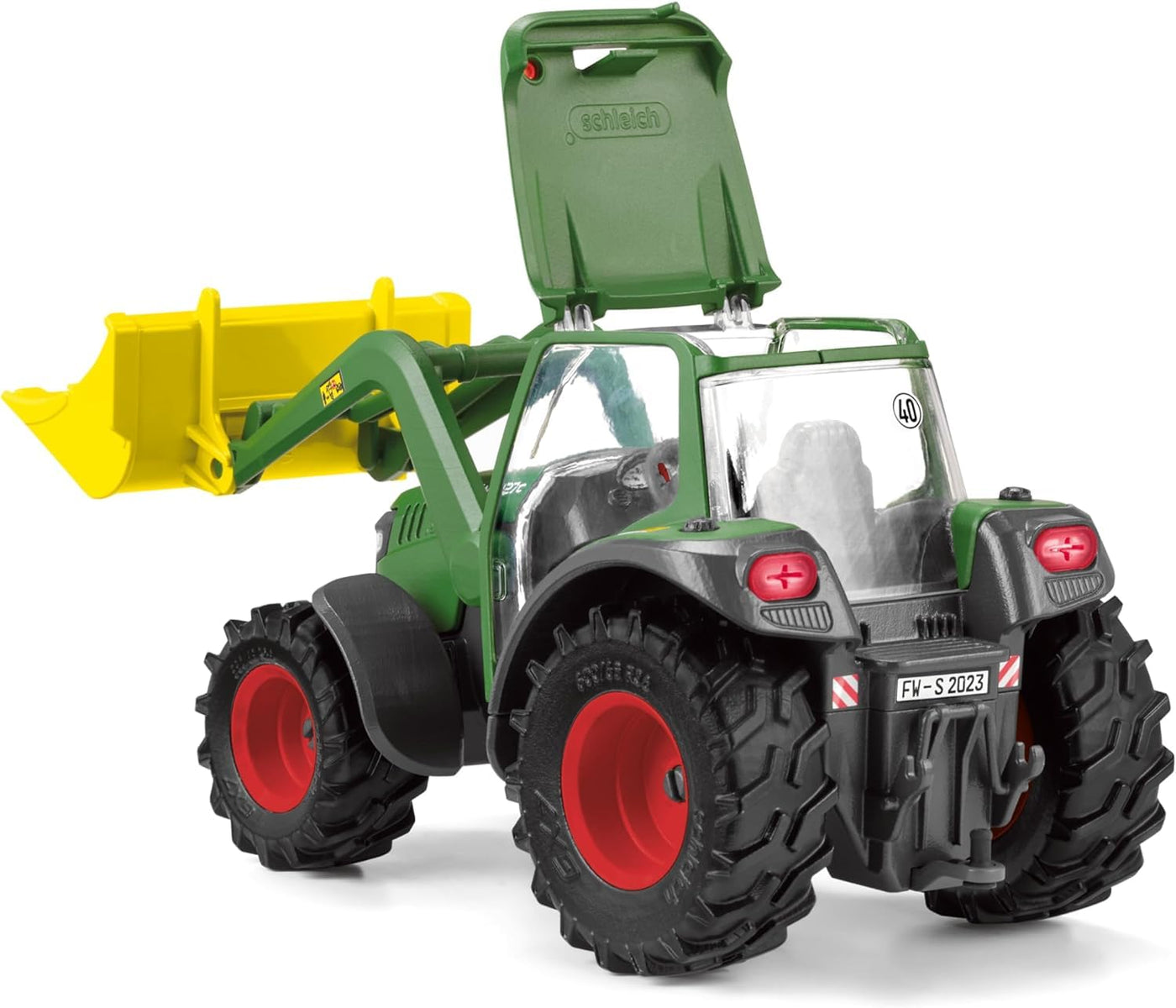 SCHLEICH 42608 Traktor mit Anhänger, ab 3 Jahren, Farm World - Spielset, 50 Teile