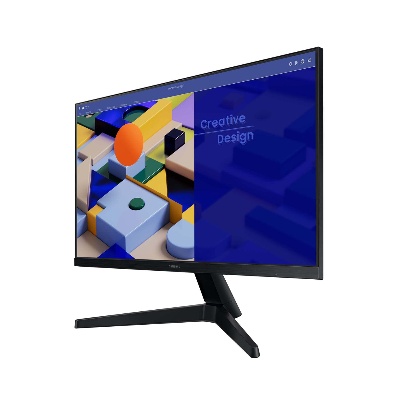 Samsung S31C Essential Monitor S24C314EAU, 24 Zoll, IPS-Panel, Full HD-Auflösung, Eco Saving Plus, AMD FreeSync, 5 ms Reaktionszeit, Bildwiederholrate 75 Hz, Schwarz