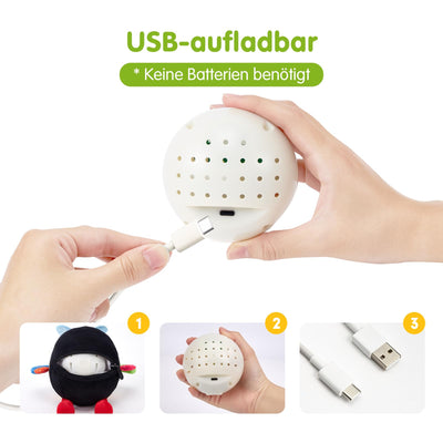 hahaland Baby Spielzeug 6 7 8 9 10 12 Monate,Biene Kuscheltier, Musikalische Spielzeuge ab 1 2 Jahr Mädchen Jungen,Krabbelspielzeug Tummy Time Toy, Neugeborenes Geschenk