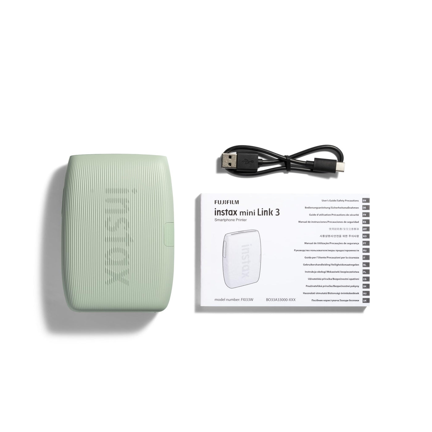 INSTAX mini Link 3 Smartphone Photo Printer, Sage Green
