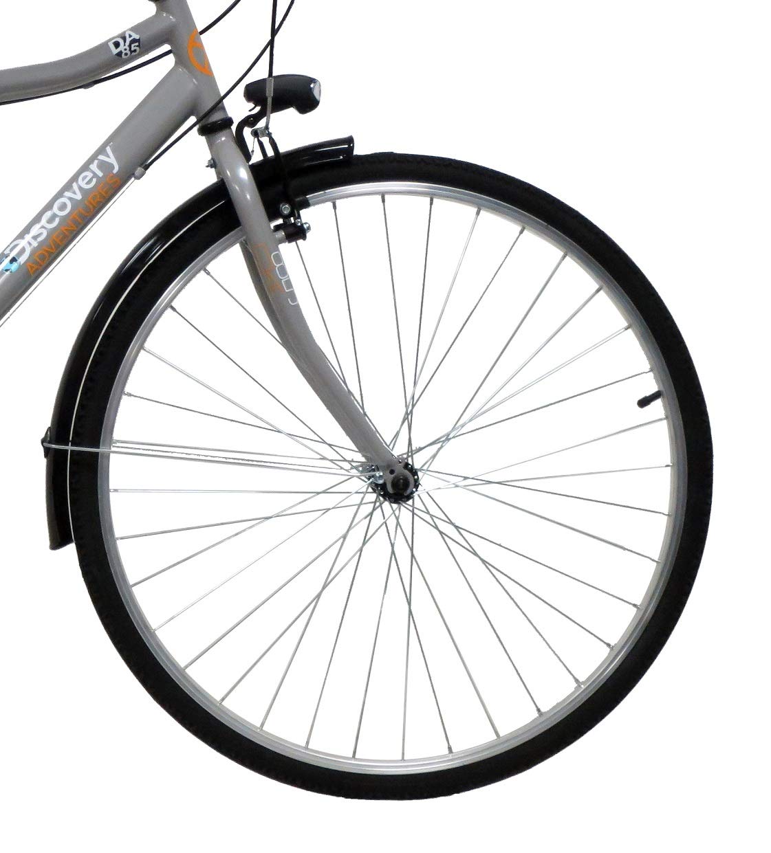 Discovery Denver Herren Trekkingrad Manhattan Herrenfahrrad (28 Zoll), Shimano 6 Gänge, Farbe Silber Metall