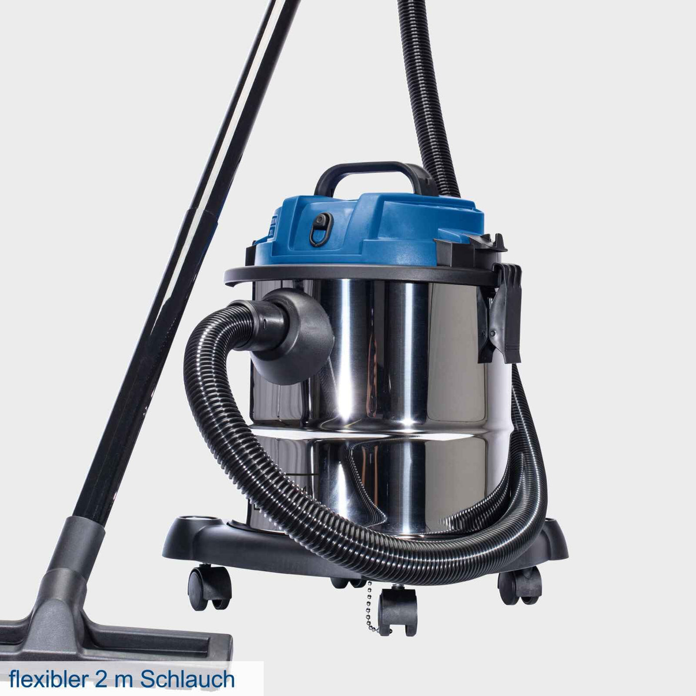 Scheppach Nass- und Trockensauger NTS20 inkl. umfangreichem Zubehörpaket - 1200 W | 20 L Edelstahlbehälter | Ausblasfunktion