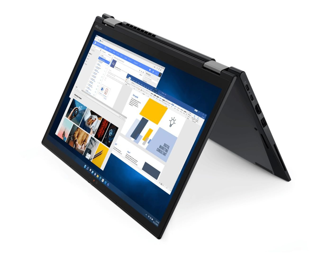 Lenovo ThinkPad X1 Yoga Gen 3 14 Zoll Touch Display Intel Core i7 8650U Festplatte 512GB SSD 16GB Speicher Windows 11 Pro Tastaturbeleuchtung Cam Notebook Laptop (Generalüberholt)