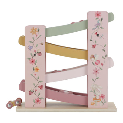Little Dutch 7355 FSC Holz Kugelbahn Auto-Rennbahn - Fairy Garden rosa