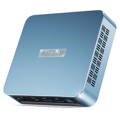 Trycoo WI-6 Mini PC 16 GB RAM 512 GB M.2 SSD, Intel 12. Generation N95 (bis zu 3,4 GHz) Mini Computer, 4K Mini Desktop PC Win 11 Pro, Gigabit-Ethernet/WiFi/BT/2* HDMI/USB-C, für Alltag Verwenden