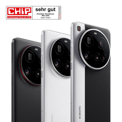 Xiaomi 15 Ultra Smartphone, 16+512GB, Weiß, Handy ohne Vertrag, 100mm 200MP Leica Kamera, 120Hz WQHD+ AMOLED Display, Snapdragon 8 Elite, 5410mAh, 90W HyperCharge, Xiaomi Hyper AI, Dual-SIM