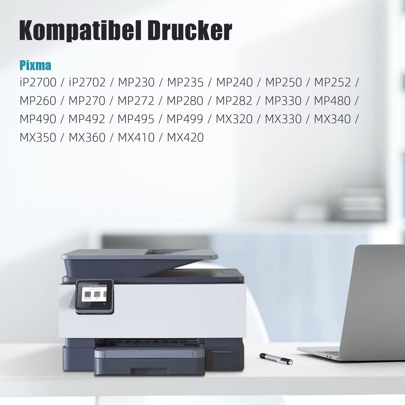 Oeggoink 510 511 Druckerpatrone Kompatibel für Canon 510 511 Druckerpatronen, Canon Patronen 510 511, PG-510 / CL-511 Schwarz und Farbe für Canon Pixma MP270 MP280 MP230 MP240 MP250 iP2700 MP495 MX360