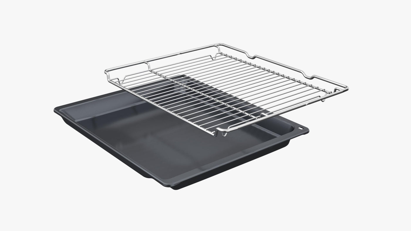 Siemens HB517GBS3, iQ500, Einbau-Backofen 60 x 60 cm, Hydrolytische Reinigungshilfe, lightControl für intuitive Bedienung, 3D Heißluft, cookControl10 Automatikprogramme, Schnellaufheizung, softMove