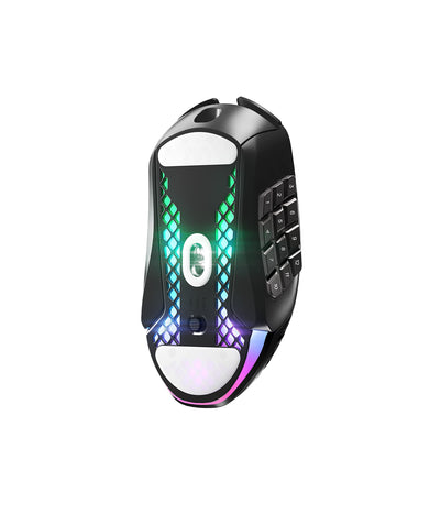 SteelSeries Aerox 9 Wireless - RGB Gaming-Mouse mit Öffnungen in der Oberfläche - Federleichtes, wasserabweisendes Design - 18 Tasten - Bluetooth/2,4 GHz – Optischer TrueMove Air-Sensor mit 18.000 DPI