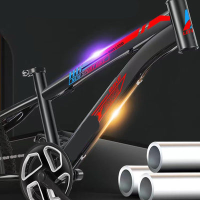 Mountainbike 22 24 Zoll 6 Gang Fahrrad Aus Kohlenstoffstahl Stoßdämpfende Scheibenbremsen Geeignet für Mädchen und Mädchen Von 115-175 cm B,22-inch