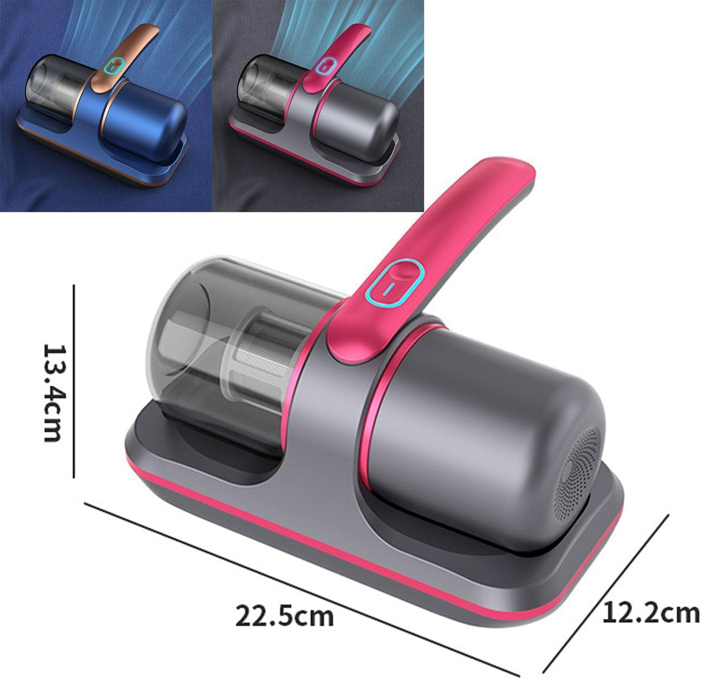 MZBDYYF Hochfrequenz Starkes Instrument zur Entfernung von Milben - Bettsauger mit UV -Licht für Matratzen, Teppiche, Sofa - schnurlose Tiefe Reinigung