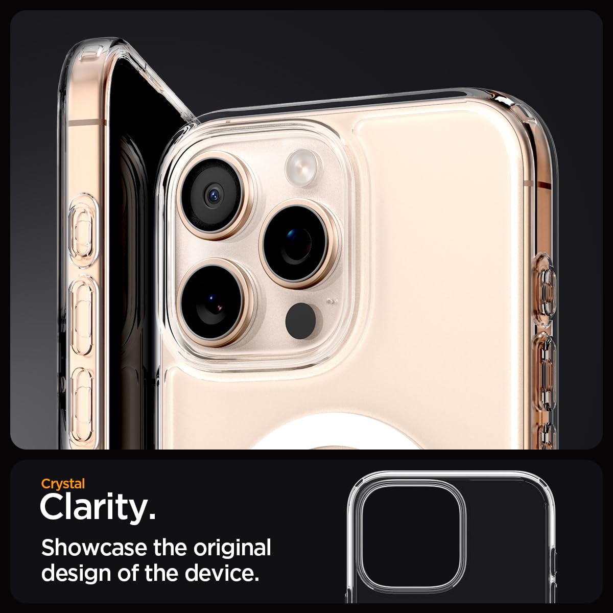 Spigen für iPhone 16 Pro Max Hülle [Anti-Yellowing] Ultra Hybrid MagFit Case Handyhülle Transparent Dünn Slim Kompatibel mit MagSafe -Weiß