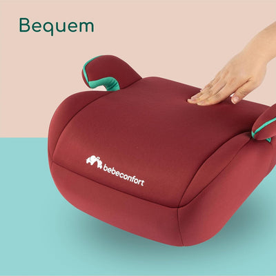 Bebeconfort Manga i-Safe, Reboarder Kindersitz, 6–12 Jahre, 125–150 cm, Folgekindersitz, Kompakt & Leicht (<1 kg), Einfache Gurtmontage, Gepolstert, Soft-Touch-Gewebe, Full Sunset