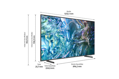 Samsung QLED 4K Q64D Fernseher 55 Zoll, Samsung TV mit Quantum Prozessor Lite 4K, 100 % Farbvolumen, 4K Upscaling, Motion Xcelerator, Smart TV, GQ55Q64DAUXZG, Deutsches Modell [2024]