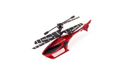Carson Cyber Copter IR 2Ch RTF rot - Helikopter, Hubschrauber, für Einsteiger, RC Heli, ferngesteuertes Spielzeug, Remote Controled