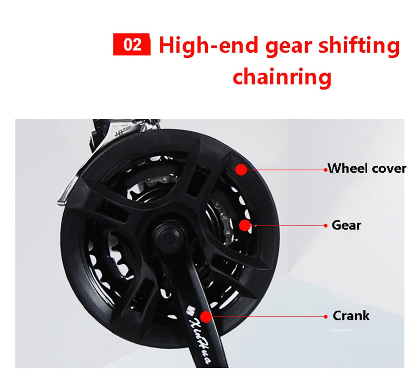 Wmmner Mountainbike 26 Zoll Carbonstahl Stoßdämpfendes Fahrrad Outdoor-Fahren Geschwindigkeitswechsel Offroad-Fahrrad Für Schüler/a/27-Gang