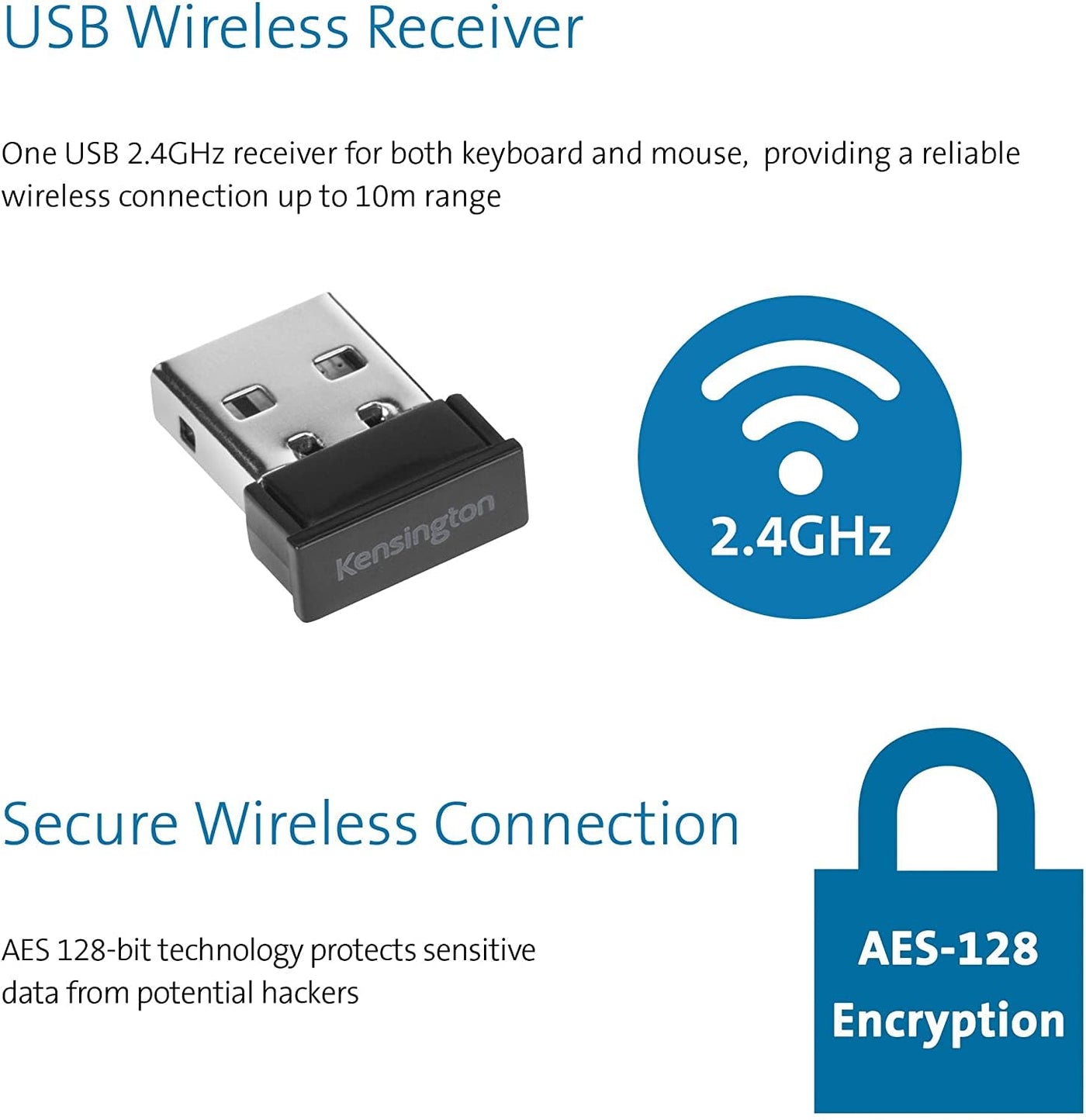 Kensington Pro Fit® Wireless Desktop Set (DE), QWERTZ-Version, ideal fürs Home Office, schwarz, K75230DE