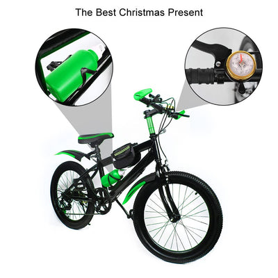 SHZICMY 20 Zoll Mountainbike Doppelscheibenbremse Kohlenstoffstahl Fahrrad City Fahrrad