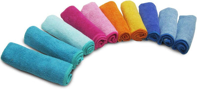 Spontex Microfibre Allzwecktücher 8+2 Gratis, 1 Packung - bunte Mikrofasertücher