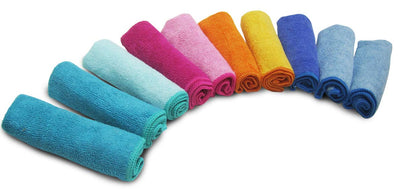 Spontex Microfibre Allzwecktücher 8+2 Gratis, 1 Packung - bunte Mikrofasertücher