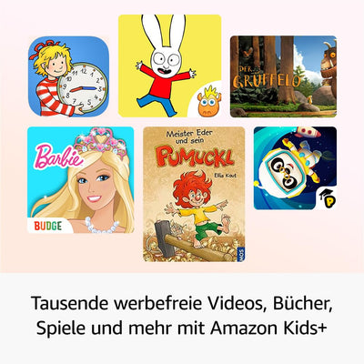 Fire HD 10 Kids-Tablet (Neueste Generation), für Kinder ab dem Vorschulalter | Mit brillantem 10-Zoll-Display, Kindersicherung und 2 Jahren Sorglos-Garantie | Version 2023, 32 GB, rosa