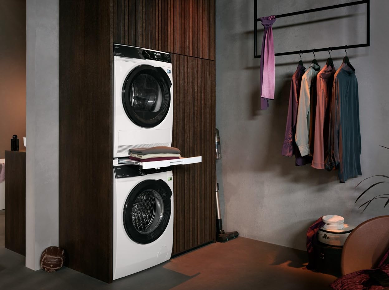 AEG WiFi Wärmepumpentrockner - Serie 9000 AbsoluteCare Plus-Daunentrocknung - 3D Scan-Restfeuchteermittlung - Sprachsteuerung - Energiesparend - Trommelbeleuchtung - 8 kg - A+++ - TR9W75780
